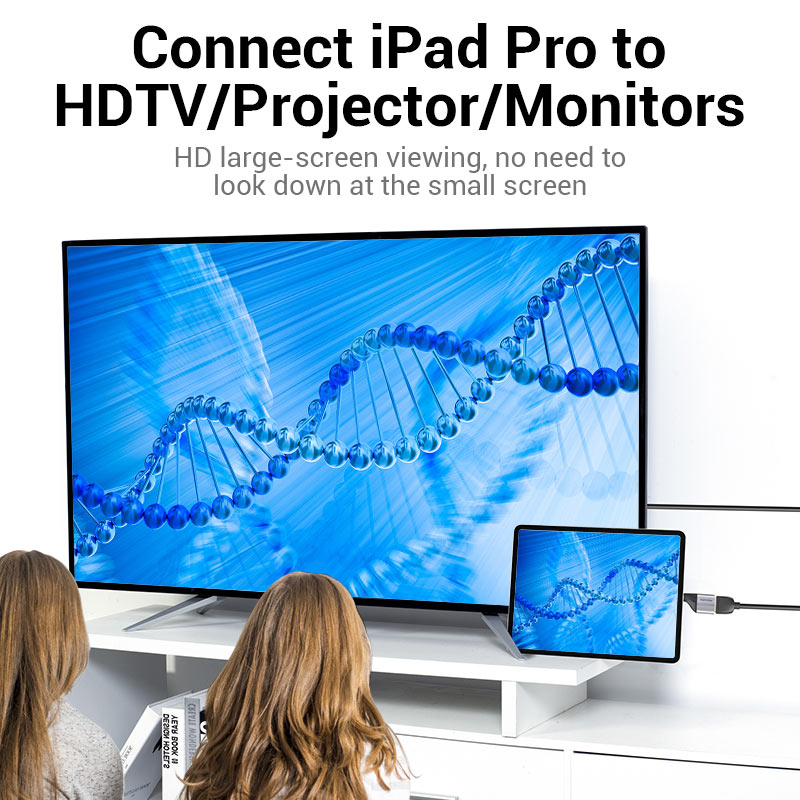 VENTION Type-C to DP Adapter Gray Metal Type