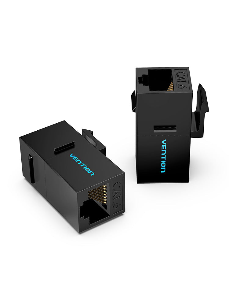 VENTION Cat.6 UTP Keystone Jack Coupler Black
