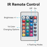 VENTION RGB FPC LED Strip Lights with IR Remote and USB 5V Power Supply 5M White Reel