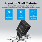 VENTION 3-Port USB(A+A+A) Wall Charger(12W/12W/12W) EU-Plug