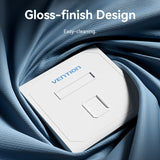 VENTION keystone Jack Wall Plate White 86 Type