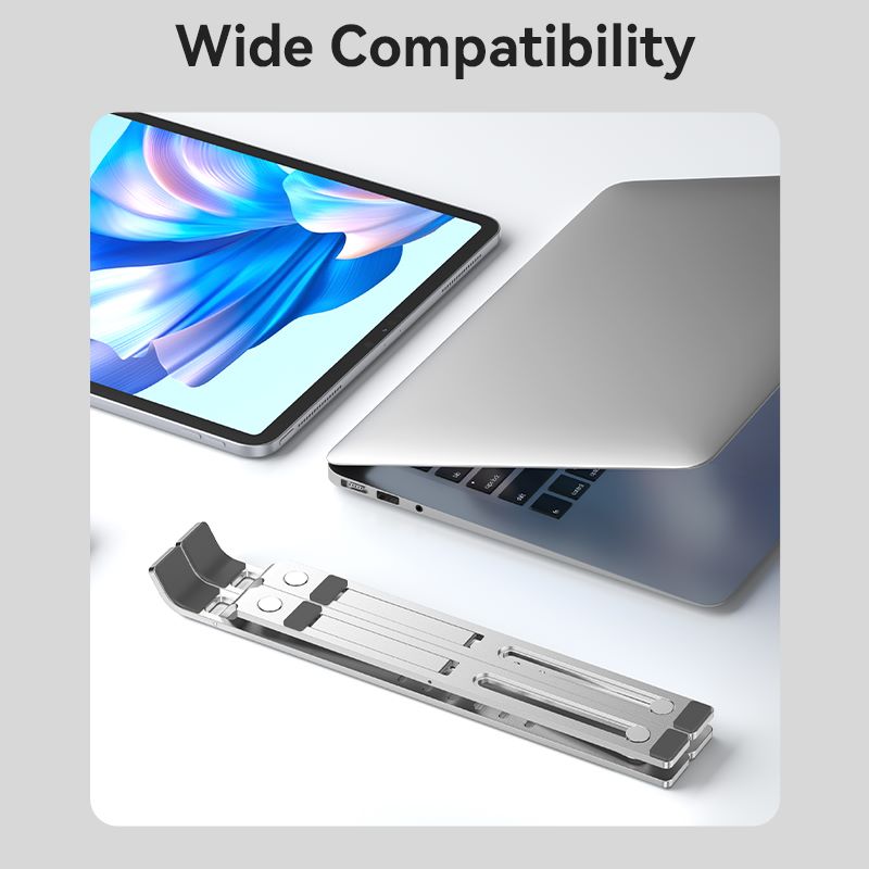 VENTION Foldable Laptop Stand Silver Aluminum Alloy Type