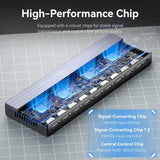 VENTION 4K 1x8 HDMI Splitter Black Aluminum Alloy Type UK Standard