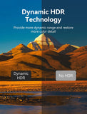Vention 8K HDMI cable with Dynamic HDR technology for enhanced color detail and dynamic range