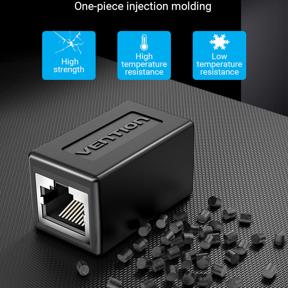 VENTION Cat.6 FTP Keystone Jack Coupler Black