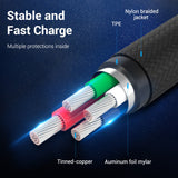 VENTION USB 2.0 to Micro USB Cable Grey Aluminum Alloy Type