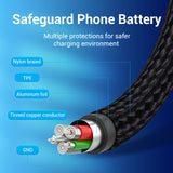 VENTION USB 2.0 A Male to 2-in-1 USB-C & Micro-B Male 5A Cable Grey Aluminum Alloy Type