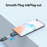 VENTION USB-C Male to USB 2.0 Female OTG Adapter Black PVC Type