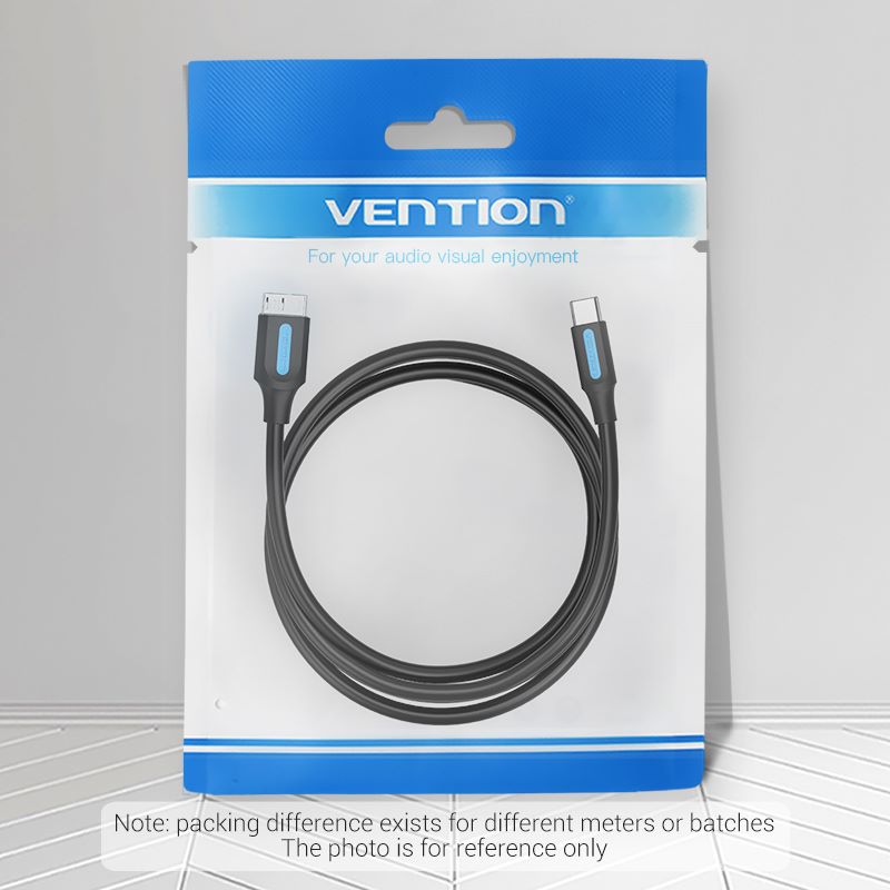 USB 3.0 C Male to Micro-B Male 2A Cable 0.5/1M Black