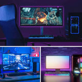 VENTION RGB FPC LED Strip Lights with IR Remote and USB 5V Power Supply 5M White Reel