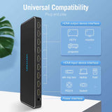 VENTION 1 In 8 Out HDMI Splitter Black