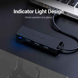 VENTION 4-Port USB 3.0 Hub With Power Supply 0.15 m