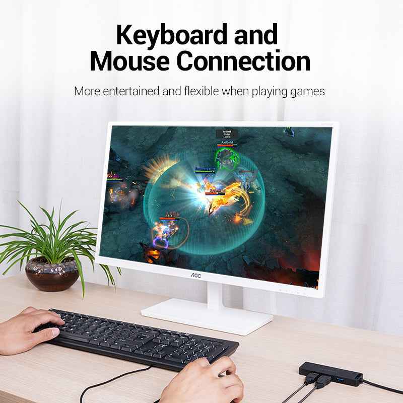 VENTION 4-Port USB 3.0 Hub With Power Supply 0.15 m