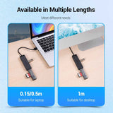 VENTION 4-Port USB 3.0 Hub With Power Supply 0.15 m