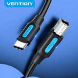 VENTION USB 2.0 C Male to B Male 2A Cable Black