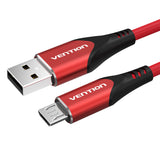 VENTION USB 2.0 to Micro USB Cable 1M Red Aluminum Alloy Type