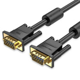 VENTION VGA(3+6) Male to Male Cable with ferrite cores Black