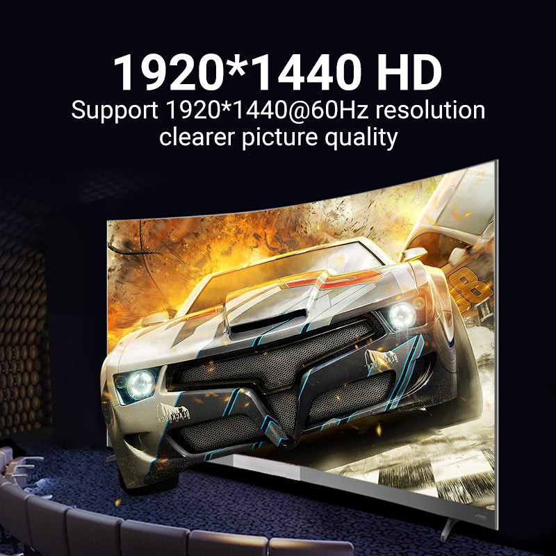 VENTION 2 in 1 Out VGA KVM Switch Black Metal Type