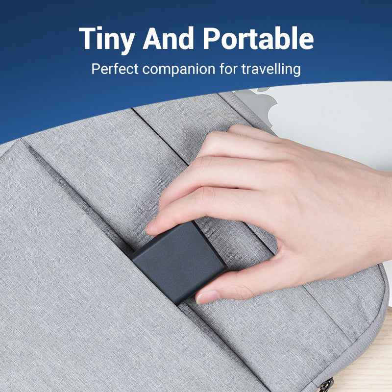 VENTION Two-Port USB(A+C) Wall Charger (18W/20W) UK-Plug Black