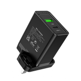 VENTION Two-Port USB(A+C) Wall Charger (18W/20W) UK-Plug Black
