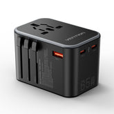 VENTION 3-Port USB (C+C+A) GaN Universal Travel Adapter (65W/65W/30W)