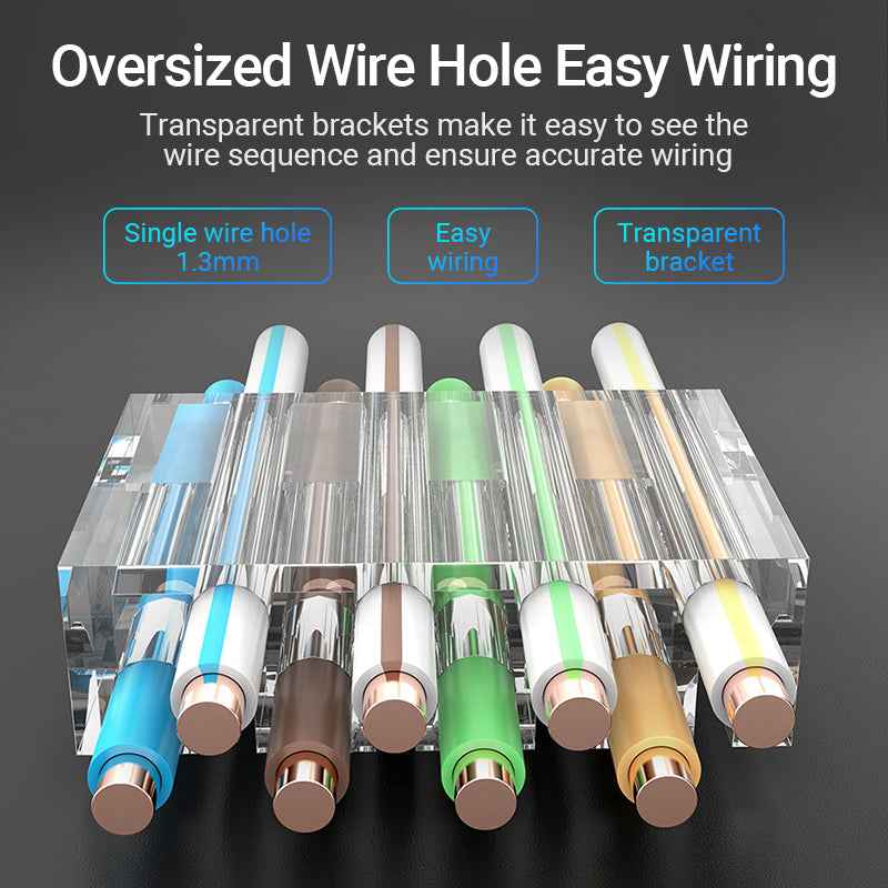 VENTION Cat.6A UTP RJ45 Modular Plug Transparent