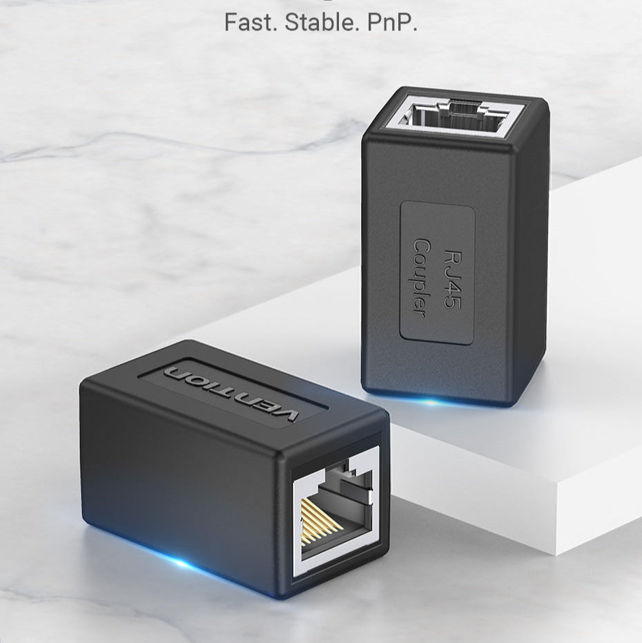 VENTION Cat.6 FTP Keystone Jack Coupler Black