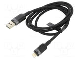 VENTION USB 2.0 2.4A Cable Type-A Male to Lightning Male Aluminum Alloy