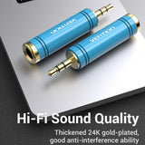 vention 6.5mm Female to 3.5mm Male Adapter Blue Pack of 2