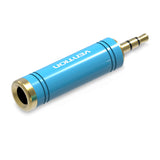 vention 6.5mm Female to 3.5mm Male Adapter Blue Pack of 2
