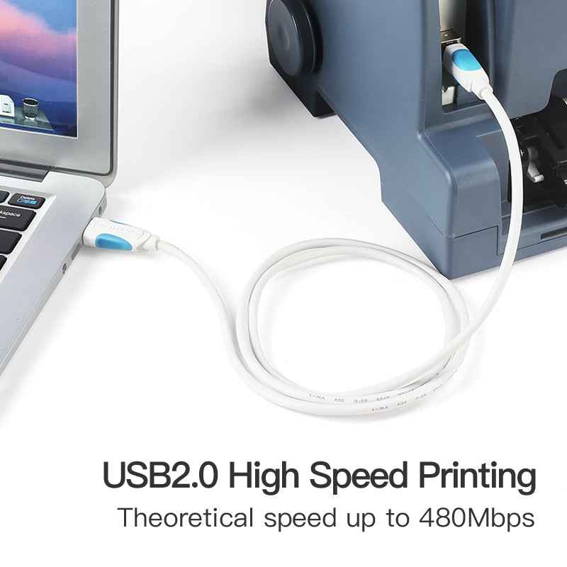 VENTION USB2.0 A Male to B Male Print Cable 1.5M Black