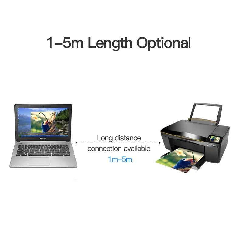VENTION USB2.0 A Male to B Male Print Cable 1.5M Black