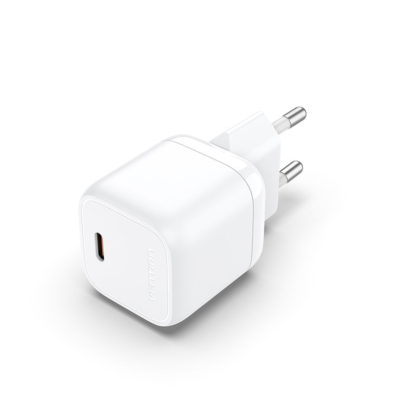 VENTION 1-port USB-C GaN Charger(30W) UK-Plug White