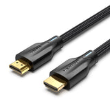 VENTION Cotton Braided 8K HDMI Cable Black