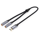 VENTION USB-C Male to Two 3.5mm Female Headphone Jack Splitter Cable