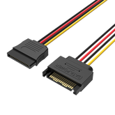 VENTION SATA 15P Power Extension Cable 0.3M Black