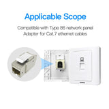 Vention RJ45 modular plug for LAN cable Cat 7 compatible with Type 86 network panel adapter