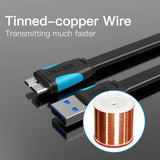 VENTION USB 3.0 Micro B cable with tinned copper wire for faster data transmission