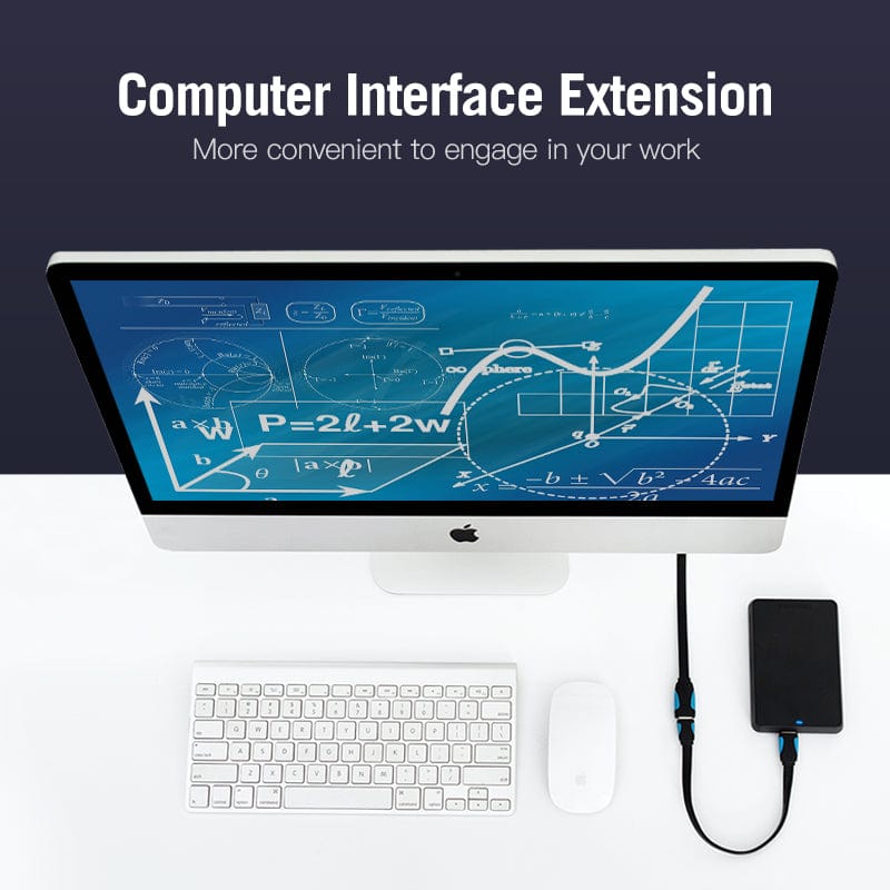 Vention USB 3.0 extension cable UAE connected to a computer for improved functionality