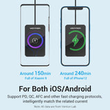 VENTION Wireless Charger 15W Ultra-thin Mirrored Surface Type 0.05M Black