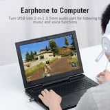 VENTION USB External Sound Card Gray Metal Type (OMTP-CTIA)