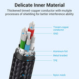 VENTION USB 2.0 A Male to 2-in-1 Micro-B&Lightning Male Cable Aluminum Alloy Type