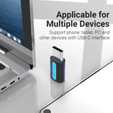 VENTION USB-C Male to Micro USB 2.0 B Female Adapter Black PVC Type