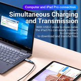 VENTION USB 3.0 Male to USB-C Female Adapter Gray Aluminum Alloy Type