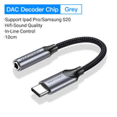 VENTION USB-C Male to 3.5MM Earphone Jack With DAC Adapter Aluminum Alloy Type