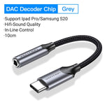 VENTION USB-C Male to 3.5MM Earphone Jack With DAC Adapter Aluminum Alloy Type