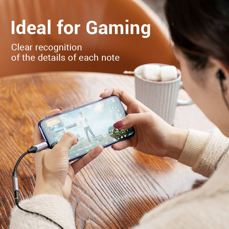 VENTION USB-C Male to 3.5MM Earphone Jack With DAC Adapter Aluminum Alloy Type