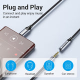 VENTION USB-C Male to 3.5MM Earphone Jack With DAC Adapter Aluminum Alloy Type
