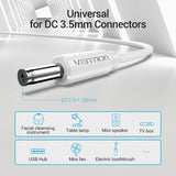 USB to DC 3.5mm Power Cable USB A to 3.5 Jack Connector 5V Power Supply Adapter for Fans USB HUB DC 5.5mm Charging Cable