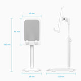 VENTION Height Adjustable Desktop Cell Phone Stand White Aluminum Alloy Type